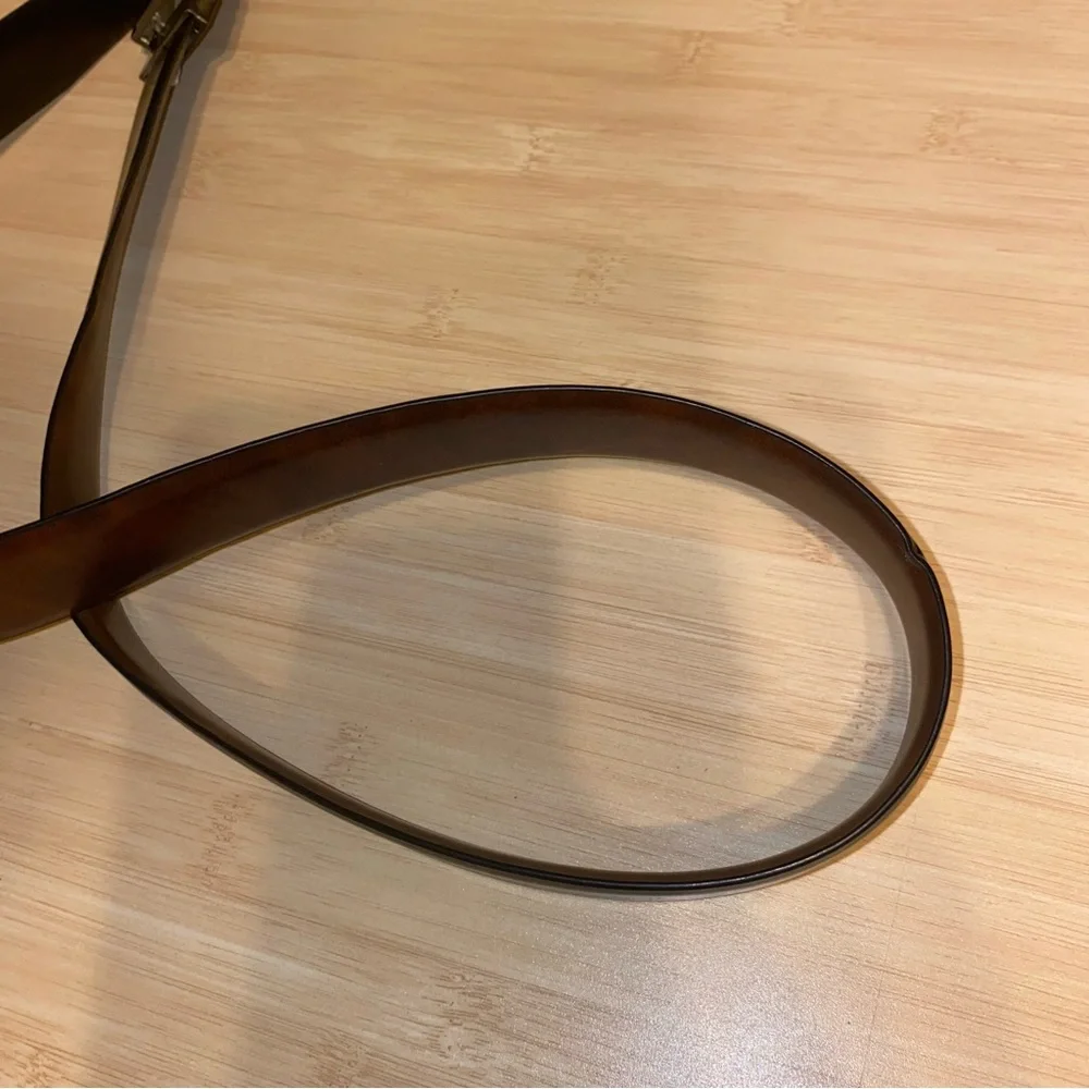 NEF Mens Black Manmade Leather Belt Size 34